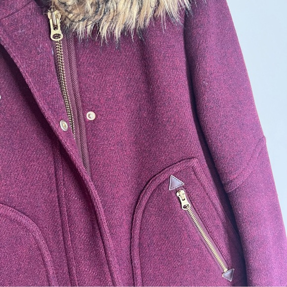 J.crew Chateau stadium cloth by Nello Gori parka jacket size 8 - Picture 6 of 11